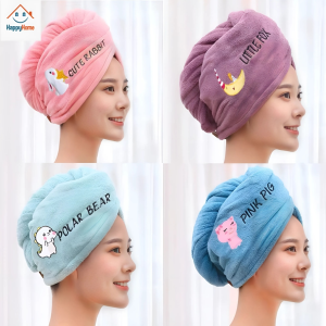 Mũ Quấn Khô Tóc Khăn quấn tóc lau khô tóc siêu thấm nước Khăn ủ tóc giúp tóc khô dần mà không phải sấy hạn chế hư tổn cho tóc