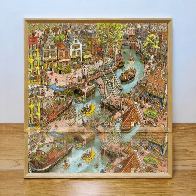 Heye | Puzzle Frame Mounting Display For 1000-2000 Pieces Wood 70x50cm