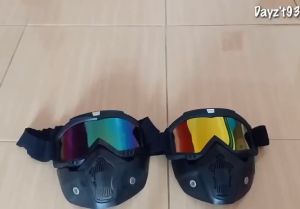 BAYAR DI TEMPAT Kacamata Goggle Mask Motor Retro Kaca Mata Google Motor Helm Cross Motorcross Masker Motor Goggles 100% BARU