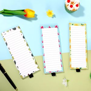 3pcs/set Customizable Magnetic Memo List Pad Fun And Functional Writing Pad For Grocery Shopping Refrigerator Magnet Note Taking