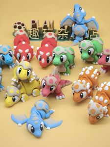 3D Printed Joints Active Cute Dinosaur Childrens Toy Gift Display Decor Doll Plastic Toys for Boys And Girls over 6 Years Old
