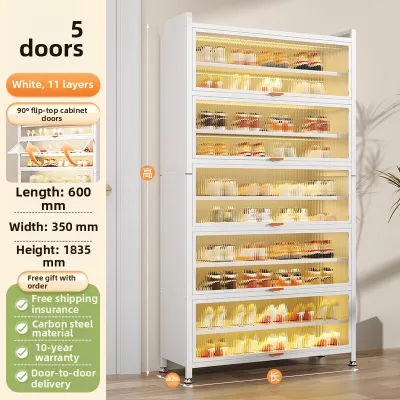 DIBIOU | Steel Dustproof Large Capacity Shoe Cabinet
