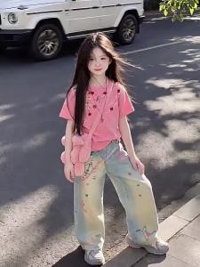 ZIRUIBABA | Summer Korean Style Girls Set Chic Short Sleeve