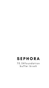 SEPHORA COLLECTION  #70.5 Mini PRO Foundation Brush foundation buffer brush