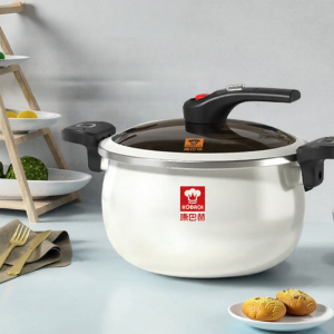 Non-stick Thick Enamel Pressure Cooker Suitable for Both Gas and Induction Stoves