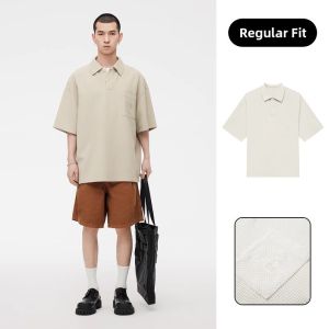 GXG | Multicolor Waffle Fabric Casual Polo Shirt