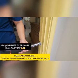 PULL UP BAR DINDING PINTU DOOR CHINNING ALAT UNTUK FITNESS OLAHRAGA 62-100 CM FREE SKRUP GARANSI