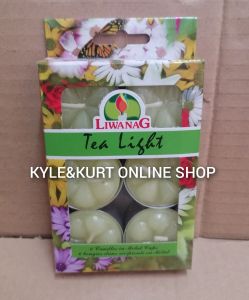 Liwanag Tealight Candle in Metal Cup (S#83) Sold Per Pack 6 Pieces in a Pack (Unsented) Burning Time: 5-8 Hours Good use for Restaurant Altars.