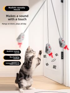 VOA | Interactive Hanging Squeaking Mouse Toy for Cats