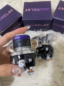 Rơ le phụ đề Sihai hàng chất lượng cao. Rơ le phụ đề dùng cho máy công trình xe tải điện 12v và 24v (1 rơ le)