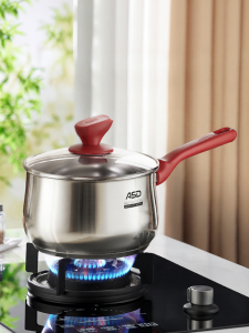 ASD | Nồi Thép Không Gỉ Nhỏ Không Phủ An Toàn Cho Bé