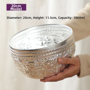 YILI | Thai Style Silver Finish Dessert Bowl