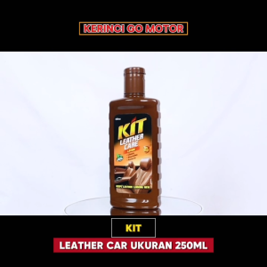 KIT Leather Care 250ml Pembersih Noda Pelembab Penghalus Jok Kulit Interior Kursi Sofa Pelindung UV