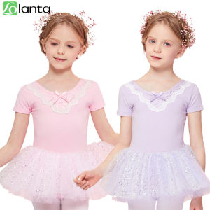 LOlanta Ballet Dress for Kids Girls Summer Training Clothes Ballerina Performance Skirt 3-12 Years