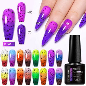 7ml Eggshell Thermal Nail Art Gel Polish Sparkling Glitter Color Changing All For Nails Salon Semi Permanent UV LED Varnishes