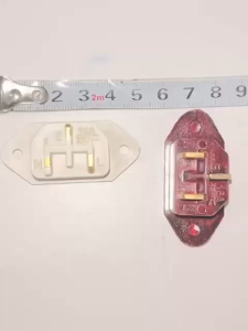 UNIVERSAL ELECTRIC RICE COOKER PRESSURE ELECTRIC PLUG IN SEAT POWER SOCKET JACK PIN 3-HOLE SEAT ACCESORIES 1PC