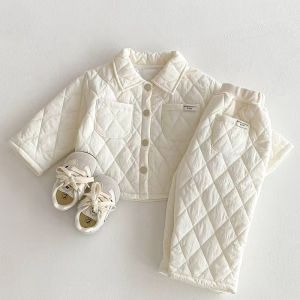 ชุดเด็กทารกเวอร์ชั่นเกาหลี เสื้อผ้าเด็กฤดูหนาว 0-5 ปี ชุดเด็กแรกเกิด กันลมและให้ความอบอุ่น ชุดเด็กแบบมีซับใน