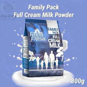 Farm Fresh Full Cream Milk Powder 800g – Family Pack | High Calcium | Nutritious for Kids & Adults | Instant Milk Powder