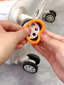 8pcs Rolling Luggage Wheel Protecter Silicone Travel Suitcase Trolley Caster Shoes Reduce Noise Silence Cover Bag Accessories Stable