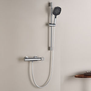 AZOS | Air Pressurized Shower Set No Top Spray Easy Split Copper