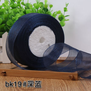 Zhuocai 4cm Yarn Strip Chiffon Bows Gift Cake Shop Packaging Handmade Rose Ribbon Ribbon