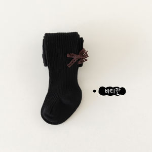 Mùa Xuân Dành Cho Nữ Mùa Thu Chải Kỹ Cotton Vải Bông Tất Đến Mắt Cá Chân Không Đường May Có Chân Phong Cách Hàn Quốc Đáy Trẻ Em Quần Quần Tất Trẻ Sơ Sinh Nữ