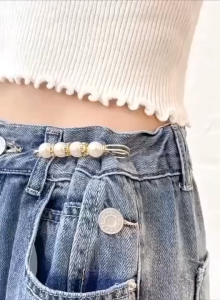 12/14pcs Pearl Collection Pants Waist Clip Waist Circumference Reduced Multi Use Brooch Waist Buckle