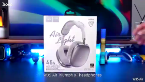 Tai Nghe Chụp Tai Hoco W35 Có Mic Chống Ồn Pin Siêu Trâu 40h Bluetooth V5.3 Kiểu Dáng Sang Trọng