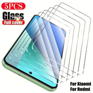 1-5pcs Curved Four Sides Full Glue HD Tempered Glass Screen Protector For Redmi Note 14 Pro Redmi Note 15Phone Protective Film