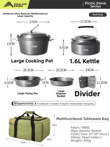 BSWOLF | Outdoor Camping Multi-functional Pot Set