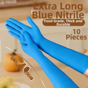 YERBABY | Extended Waterproof Thick Durable Kitchen Dishwashing Disposable Nitrile Gloves