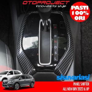 COVER SHIFTER/LIST COVER TRANMISI HONDA WR-V BR-V 2022 2023 MOTIF CARBON