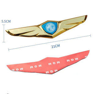 High Quality For Toyota Stainless Steel Car Logo Car Front Cover Car Hood Metal Ornaments Angel Wings Stickers Car Decoration car accessories fit Vios Fortuner Innova Corolla Altis Hiace Avanza Land Cruiser Hilux Camry Wigo RAV4 Revo Corolla Yaris Previa