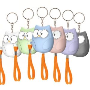 130dB Self Defense Alarm Anti-wolf Girl Child Women Security Protect Alert Personal Safety Scream Loud Emergency Alarm Keychain