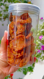 Thịt Ba Rọi Mắm Tỏi Sấy Giòn – Ăn Vặt Giòn Rụm Đậm Đà Hương Vị Đặc Sản Nhà Làm Ngon Chuẩn Vị