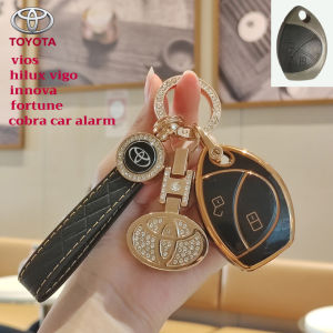 เคสกุญแจรถยนต์อัจฉริยะ สำหรับ toyota vios hilux vigo innova fortuner cobra car alarm เคสกุญแจรถยนต์