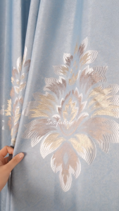 Ins.Fabric Pastel curtain/langsir pattern grommet ring hook custom height