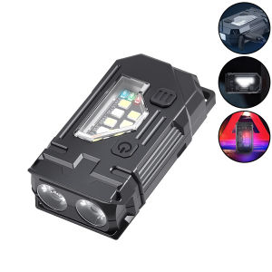 Mini COB LED Móc Khóa Đèn Pin USB C Sạc Chống Nước Treo Đèn Làm Việc Móc Khóa Cho Cắm Trại Đi Bộ Đèn Bỏ Túi