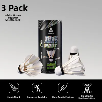deli | Durable Training Goose Feather Badminton 12 Pieces