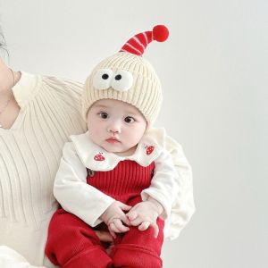 Thickened Woolen Baby Hat Autumn Winter Cute Little Tail Warm Ear Protection for Boys And Girls Baby Caps Comfortable Infant Hats
