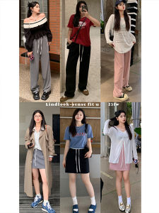 กางเกงขายาวเอวสูงทรงหลวมสีเทาสำหรับผู้หญิงไซส์ใหญ่ กางเกงขายาวทรงตรงทรงหลวมบางเฉียบสำหรับฤดูใบไม้ร่วงและฤดูหนาว