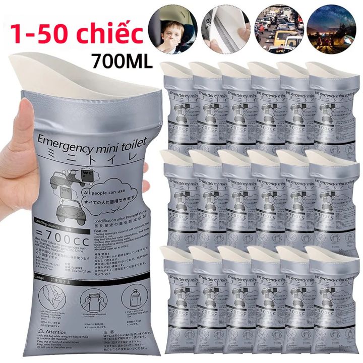 1-50 CÁI Túi Đựng Nước Tiểu Khẩn Cấp Dùng Một Lần Nhà Vệ Sinh Di Động ...