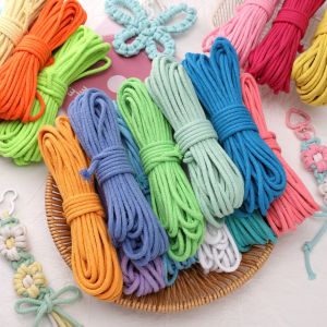10M/Bag Core cotton monochrome braided rope For String Bracelet Braided Cord DIY Tassels Beading String Thread ﻿