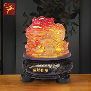 Golden Toad Home Decoration Large Three-Footed Toad Jubao Golden Cicada Shop Cashier Living Room Decorations Opening Gift