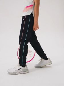 (130-165cm) FILA KIDS ART IN SPORTS PERFORMANCE TENNIS Girls Knit Pants in Navy