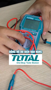 Đồng hồ vạn năng 600V TOTAL TMT536002 hiển thị 4000 số đếm TRUR RMS đo điện một chiều chính xác kèm 2 pin AAA LR03