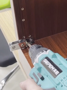 Stainless Steel Glass Rotating Shaft Upper And Lower Hinges Without Opening Holes Cabinet Display