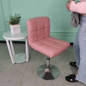 Short Back Bar Chair Cover T-shaped Jacquard Swivel Chair Cover Stretch Small Size Bar Stool Seat Covers for Hotel Banquet Dinin