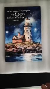 LED Canvas Frame with Bible Verse * 30 *20 cm (Ref: 301024) * Wall Hanging * Christian Gift * Chosen Treasure