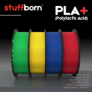 PLA+ Filament for 3D printer - 1.75mm (1 kg) | Stuffborn